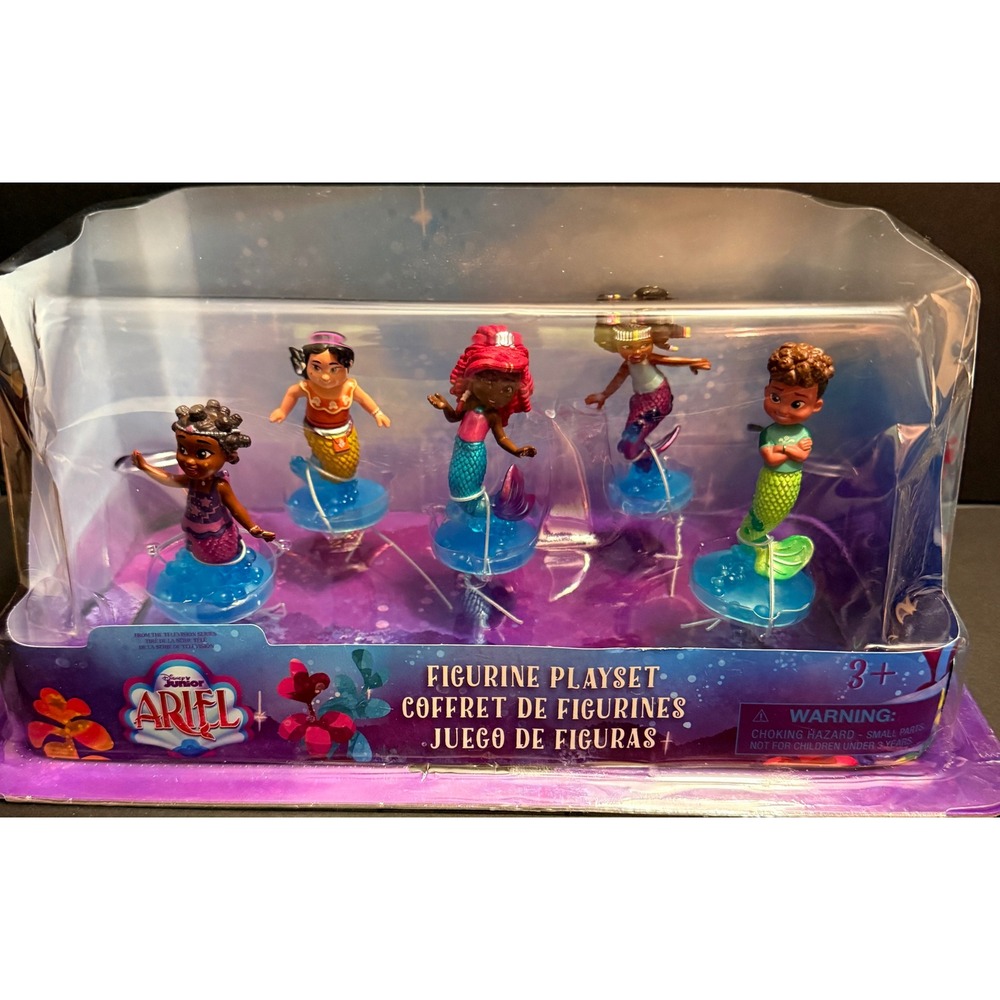 Disney Ariel Figurine Playset NEW Junior Mermaid Lucia Fernie 5 Pack